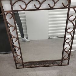 Beautiful Wrought Iron Mirror