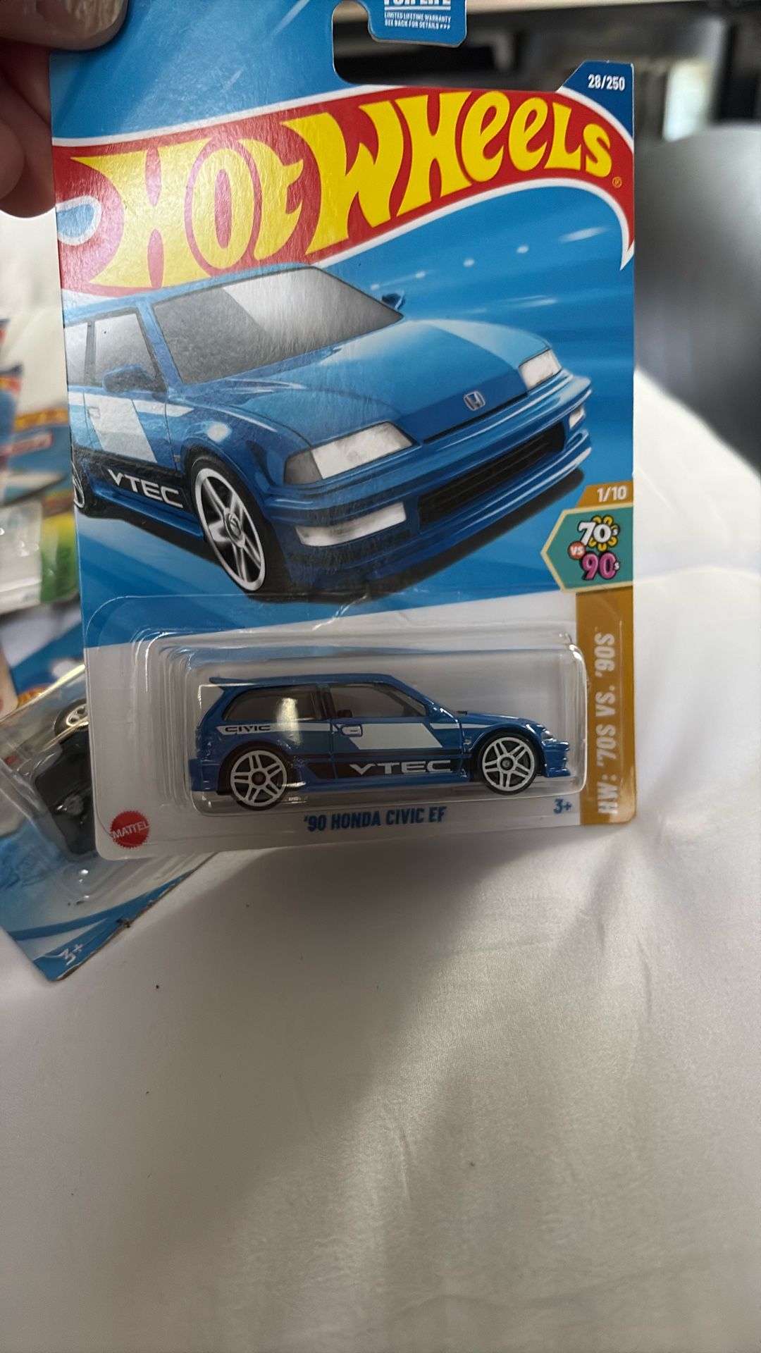 HOT WHEELS 2025 HW : '70S VS. '90S 1/10 - ' 90 HONDA CIVIC EF BLUE