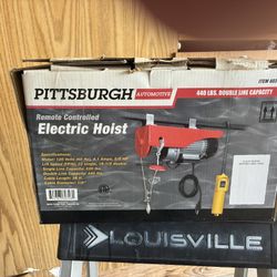 New Pittsburg 440lb Electric Hoist  