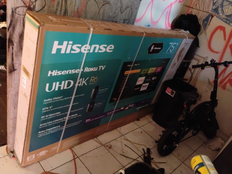 Hisense UHD 4K 75in Roku Tv