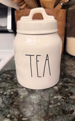Rae Dunn tea canister