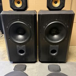 Bowers and Wilkins 801 Matrix Series II Vintage Studio Monitor Speakers 
