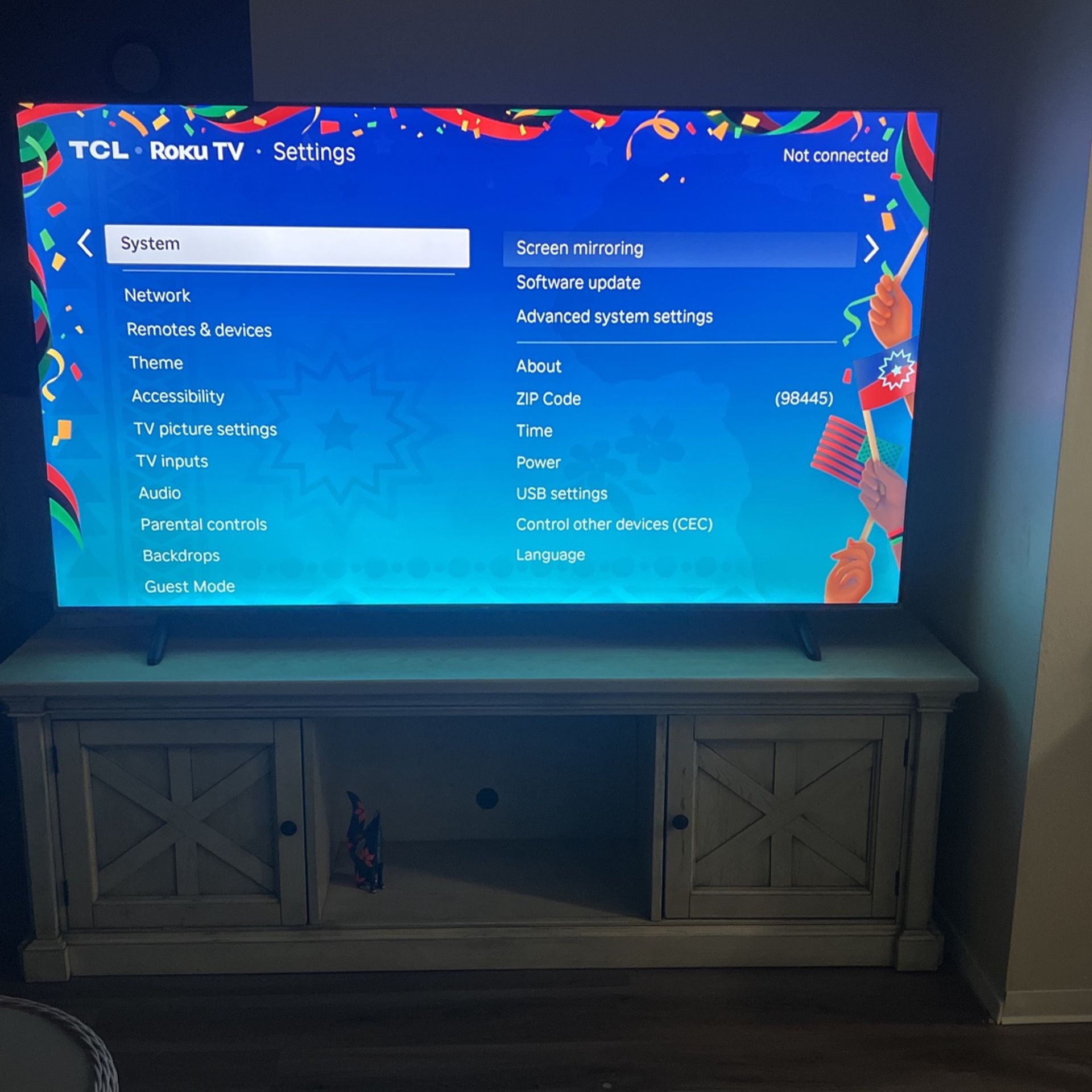 Roku TV 75” Series 4K TCL