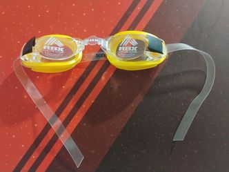 RBX Swim Goggles Yellow Clear Lenses