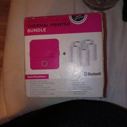🖨️ Wireless Bluetooth Thermal Printer + Paper Rolls – Brand New in Box!