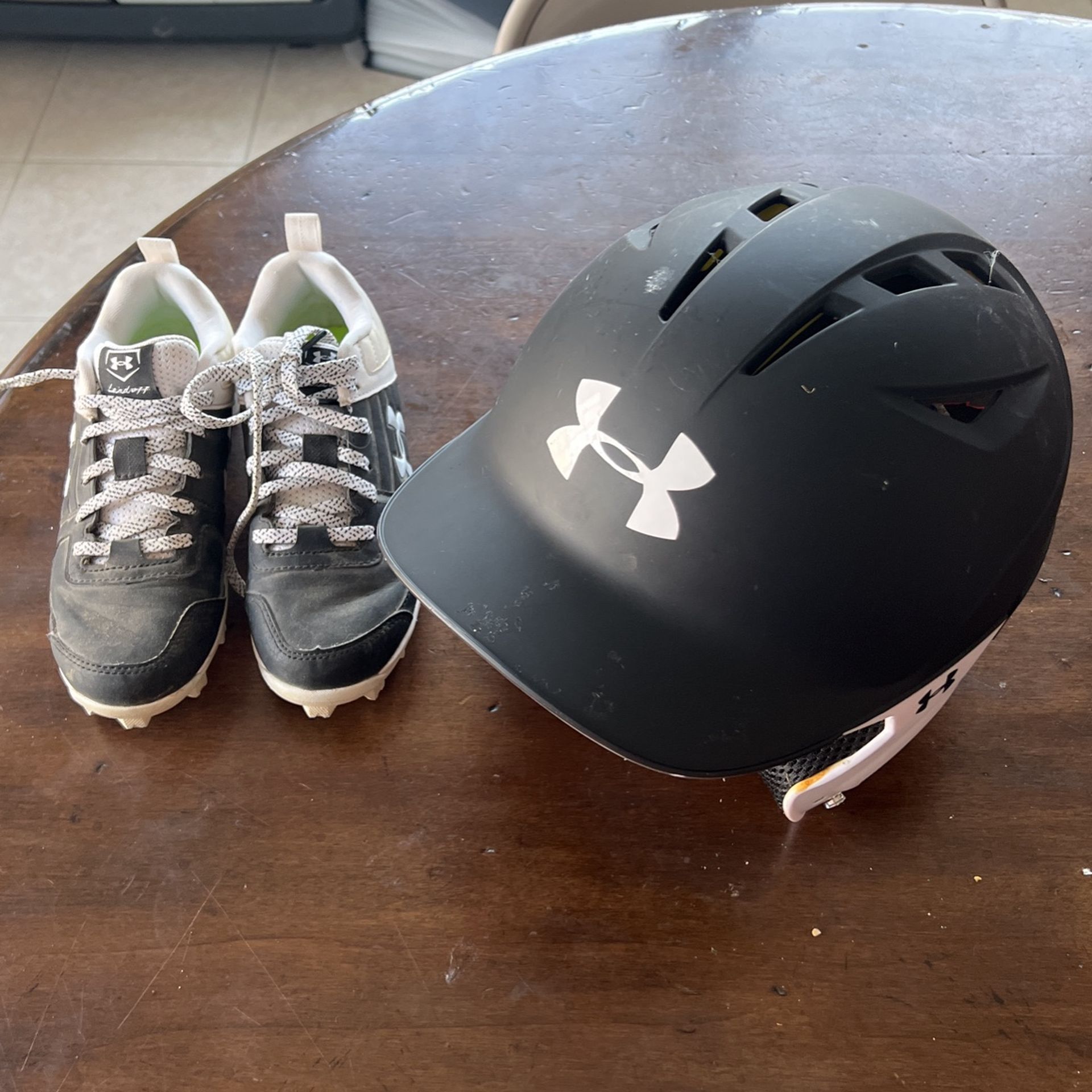 Baseball Helmet And Cleats