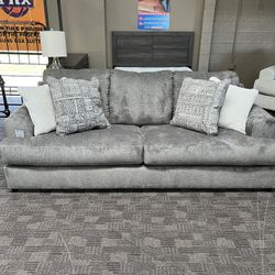 Grey Oversized Sofa Set 