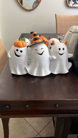 Halloween Ghost Trio Figurine Decoration
