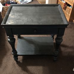 Large Black Nightstand