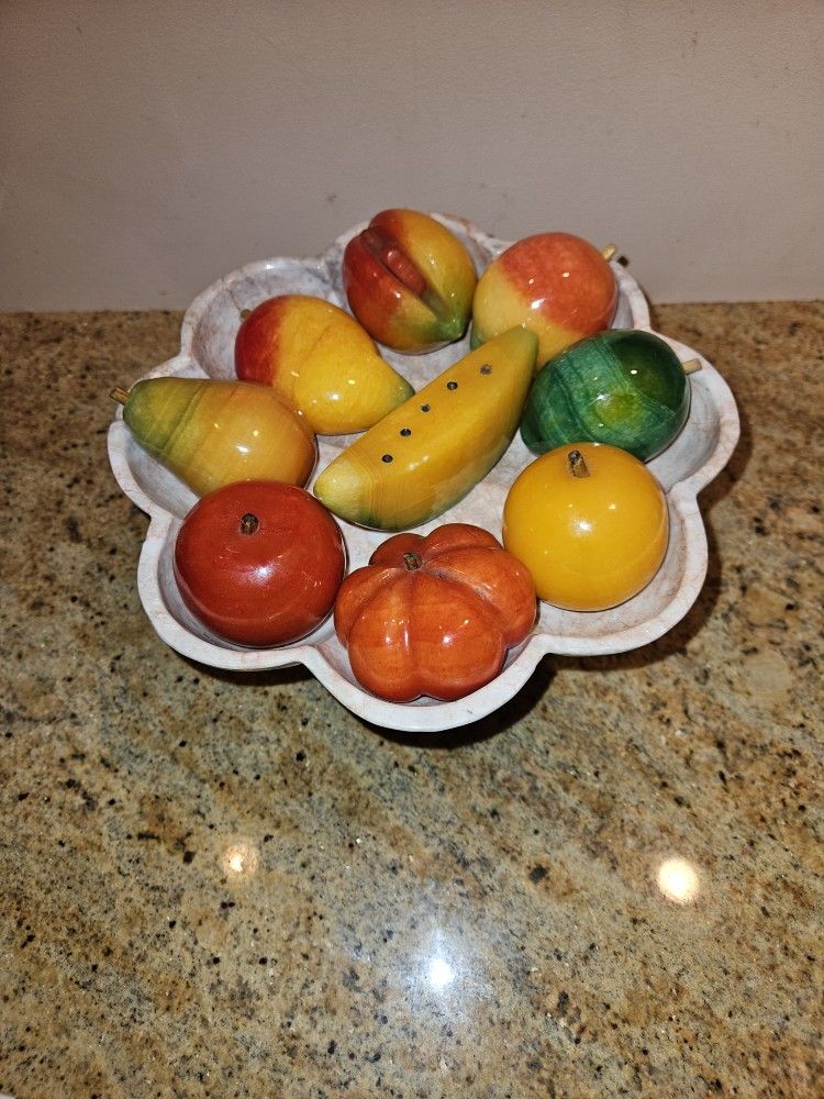 Beautiful Marble Fruit  Bowl 