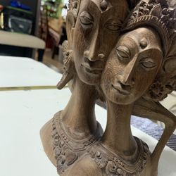Hand carved Balinese Wood Sculpture 