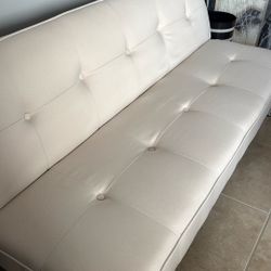 Beige Fabric Sofa Bed 