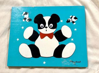 Vintage Playskool “Panda Bear Wooden Puzzle”
