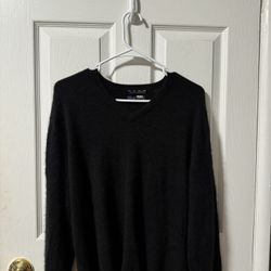 black cashmere sweater