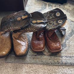 Ostrich Skin Boots