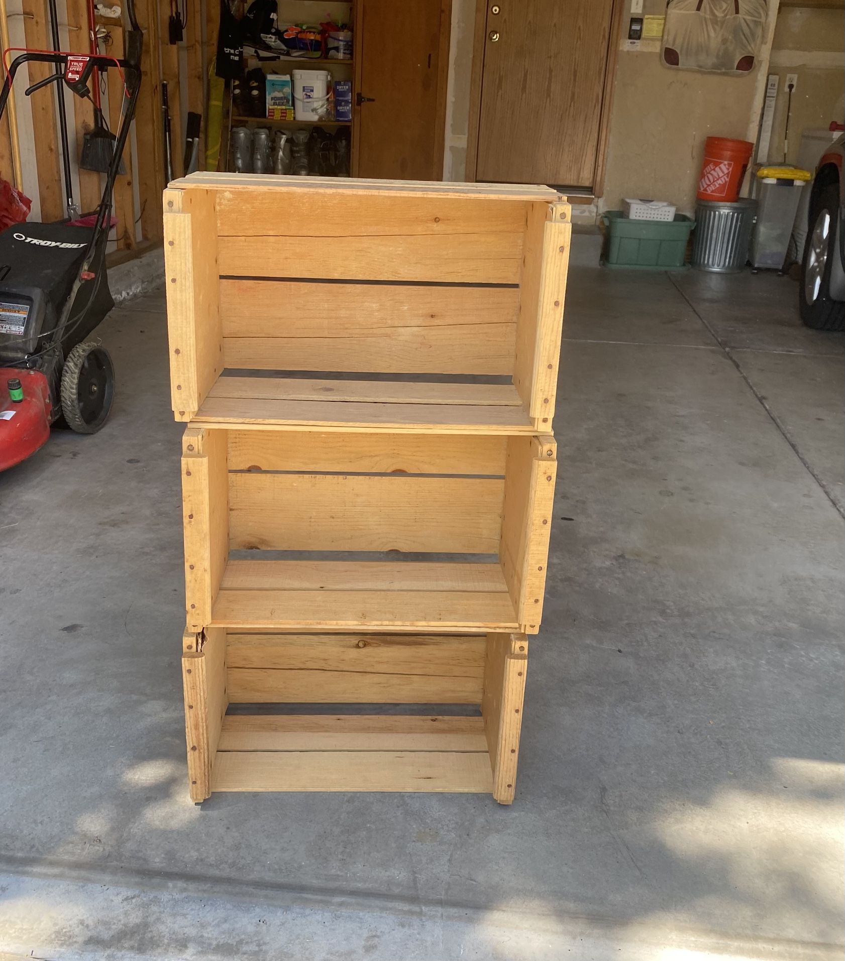 Wooden Peach Crates