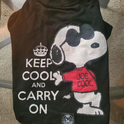 Snoopy Dog T-Shirt Keep Cool And Carry On