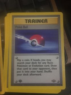 Pokémon card first edition poke ball