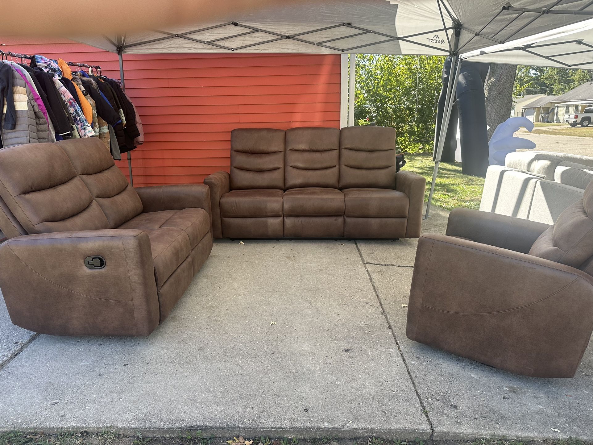 Sofá Set 3pc Reclining
