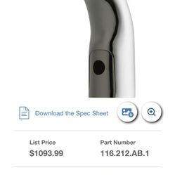 Chicago Faucets 116.212.AB.1   Touch-free, programmable faucet with above-deck electronics