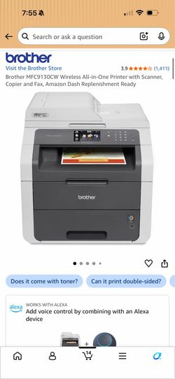 Brother MFC9130CW Wireless All-in-One Printer with Scanner, Copier and Fax