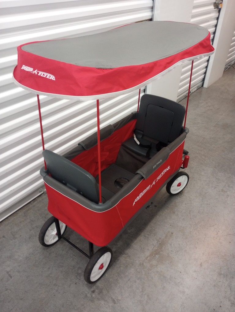 Radio Flyer Foldable Wagon Kids Canopy Age 1.5 Years +