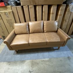 Suede Light Brown Couch Brand New Clearance $235 