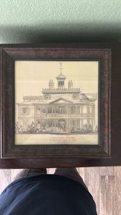 Disneyland Haunted Mansion framed picture