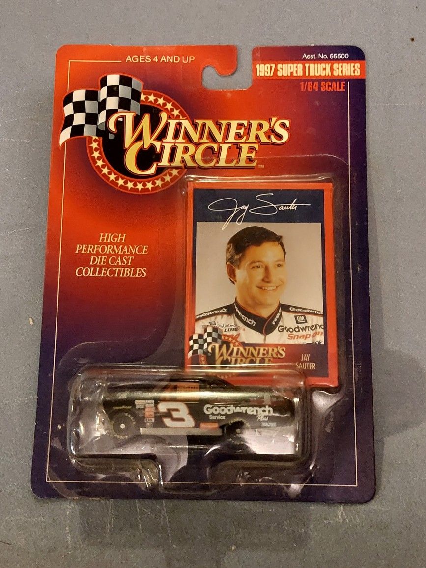 Vintage 1997 NASCAR #3 Jay Sauter Diecast Super Truck