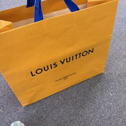 Authentic Louis Vuitton shopping bag