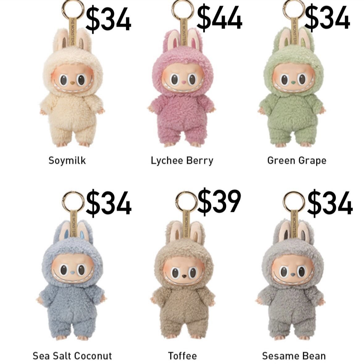 NEW Authentic the Monsters labubu exciting macaron pendant plush doll toy pop mart