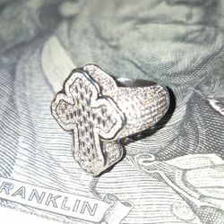 Iced Out Cross Ring