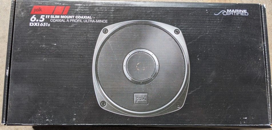 NEW! Polk Audio DXi651s Auto Car Marine 6.5" Speakers