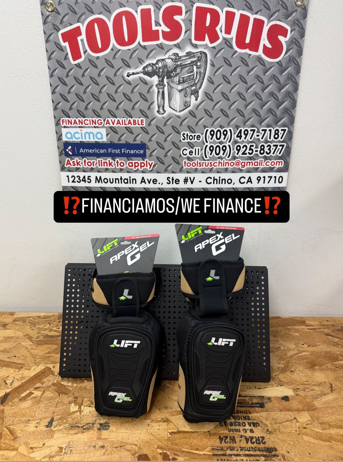 LIFT SAFETY Apex Gel Knee Pads **(FINANCIAMOS/WE FINANCE)**