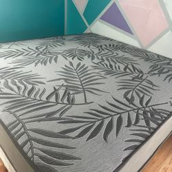 King Sized Bed With Bed Frame And Box Spring