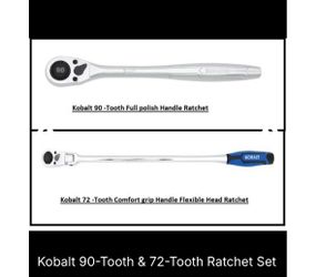 Kobalt 90-Tooth & 72-Tooth Ratchet Set