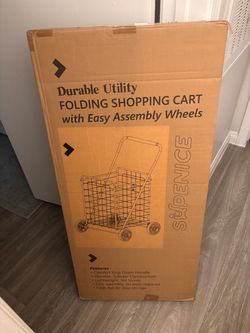 Folding shopping cart