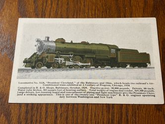 Vintage Postcard - Century of Progress - Locomotive No. 5320