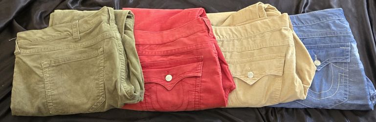 True Religion Jeans Size 46 Corduroy