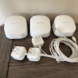 EERO 6+ WiFi Router & Mesh Network - 3 Pack