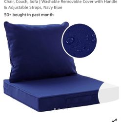 Codi Outdoor Cushions for Patio Furniture 24x24, Waterproof Replacement Deep Seat Cushion for Outside Chair, Couch, Sofa | Washable Removable Cover wi