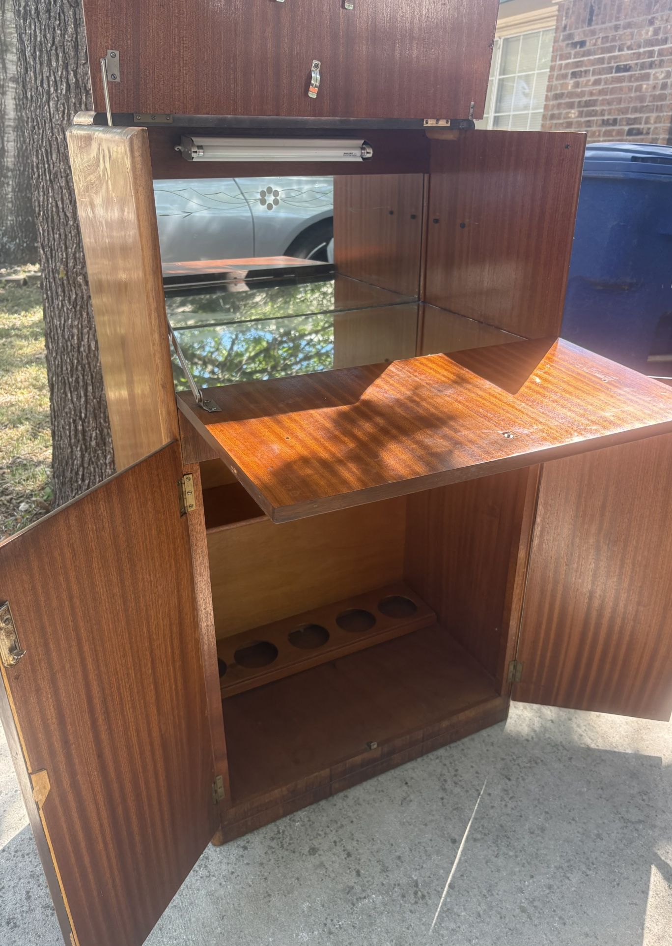 Mid Century Teak Bar Cabinet