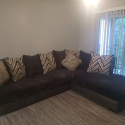 Brown/beige/ Grey Sectional 