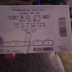 Disney On Ice Tickets 4 Of Them