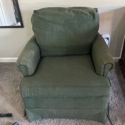 Chair & Matching Ottoman