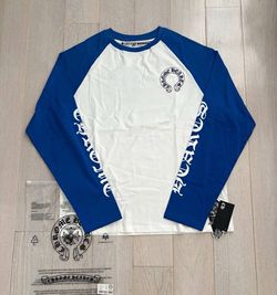 Chrome Hearts blue n white  Long Sleeve T-Shirt Sizes S/M/L/XL
