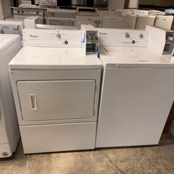 Whirlpool Coin Operated Washer And Dryer Set 