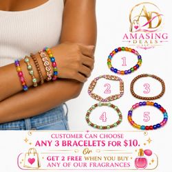 Colorful Handcrafted Beaded Bracelets