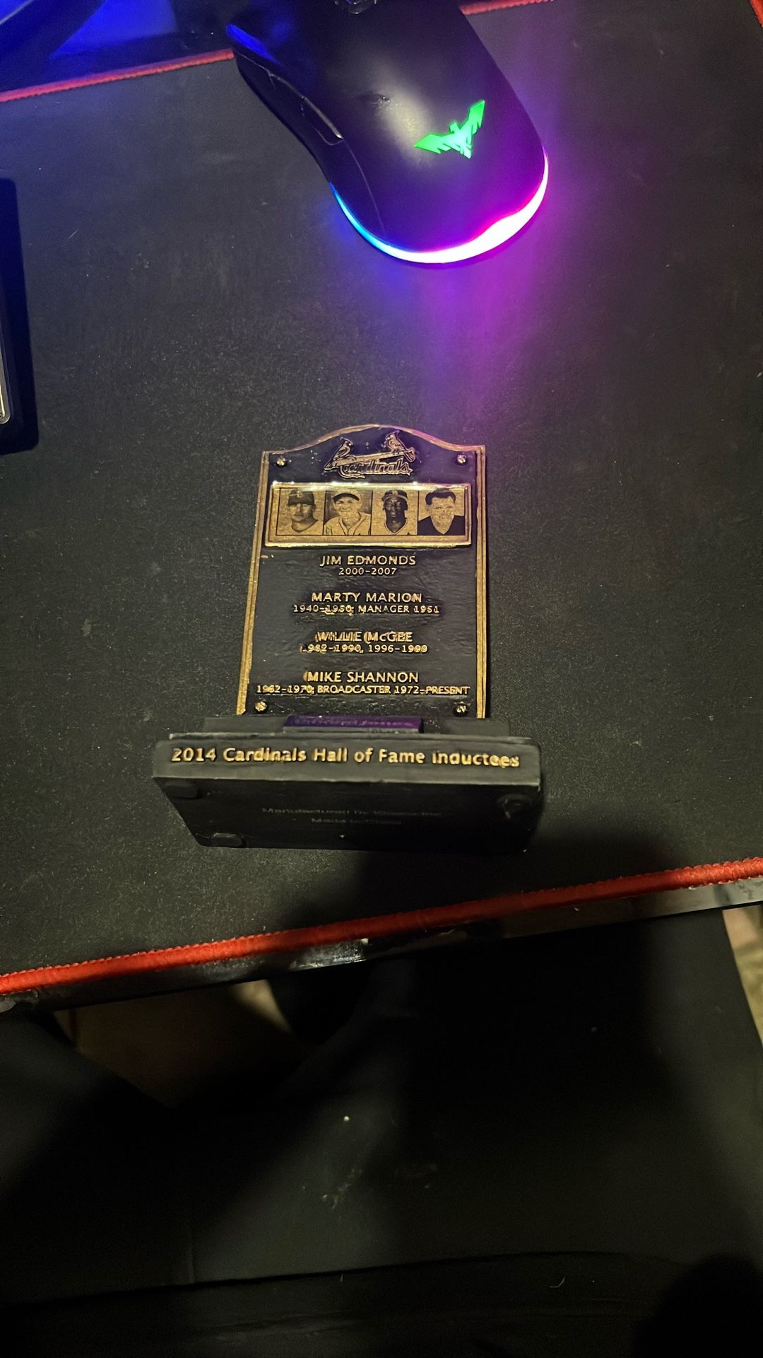 (RARE) 2014 Cardinals Hall Of Fame Memorial Statue