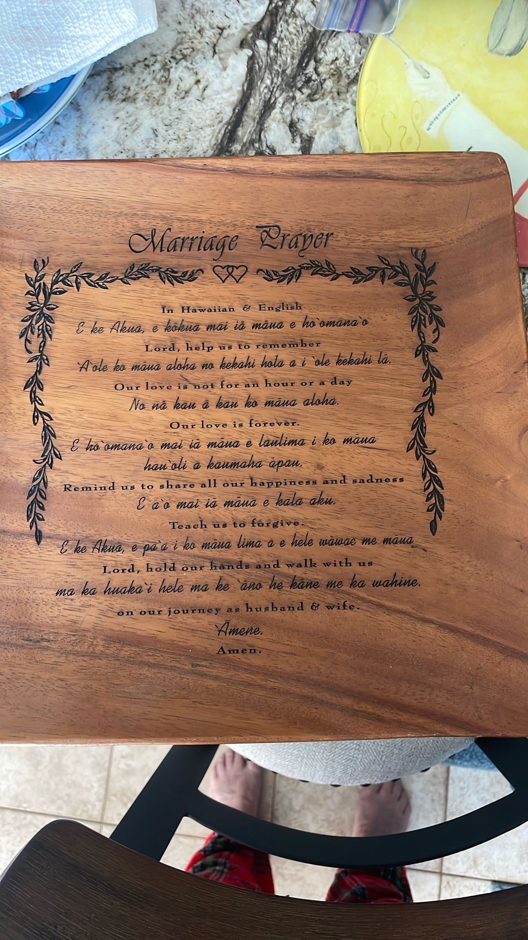 Hawaiian Marriage Prayer